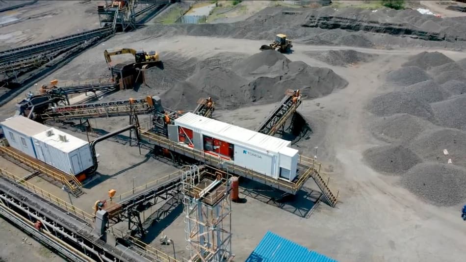 TOMRA COM XRT 2.0 sorter at the Eastern Chrome mines