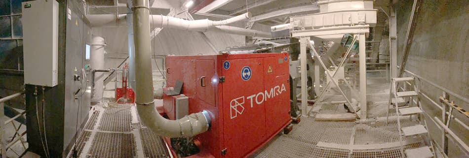 TOMRA sorter at the K+S rock salt mine