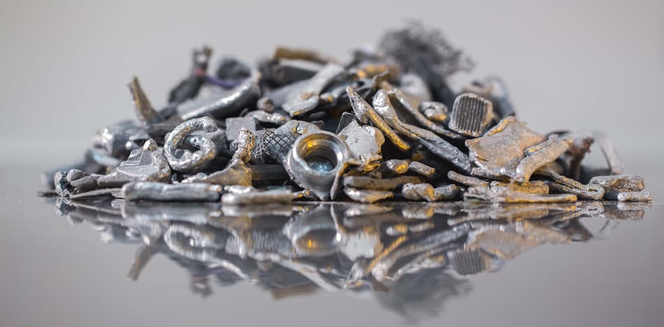 Picture of mixed aluminum