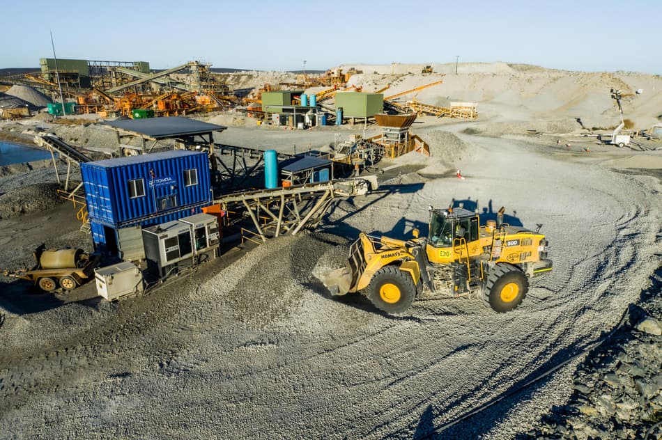 Close up of Mt Cattlin mine