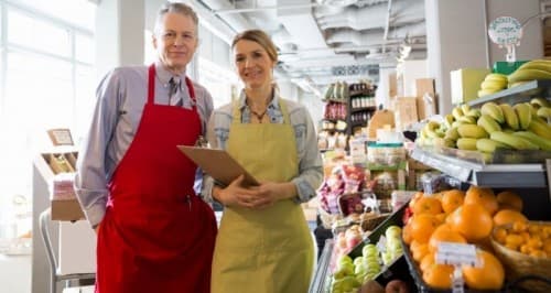 Retailers in department store