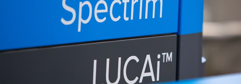LUCAi logo on 5S machine