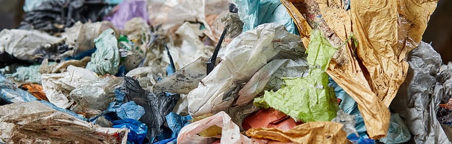 Various kinds of plastic feedstock material