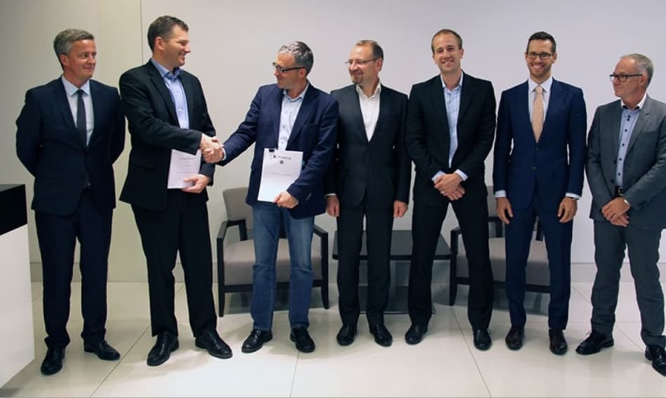 Stakeholders at Lithuania's deposit return scheme launch day