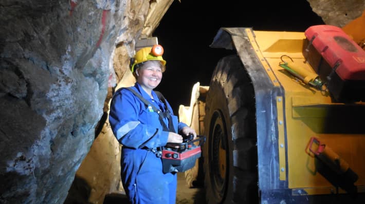 Anna Krause Mining underground