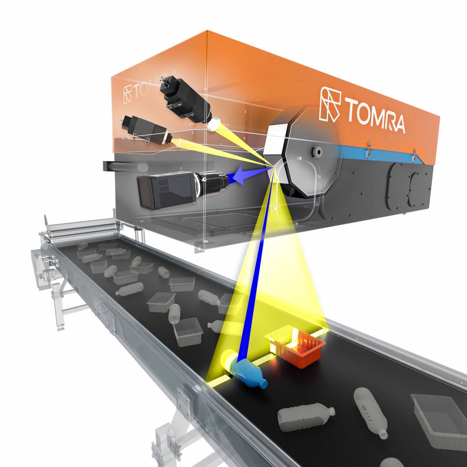 AUTOSORTs illumination unit for accurate material detection