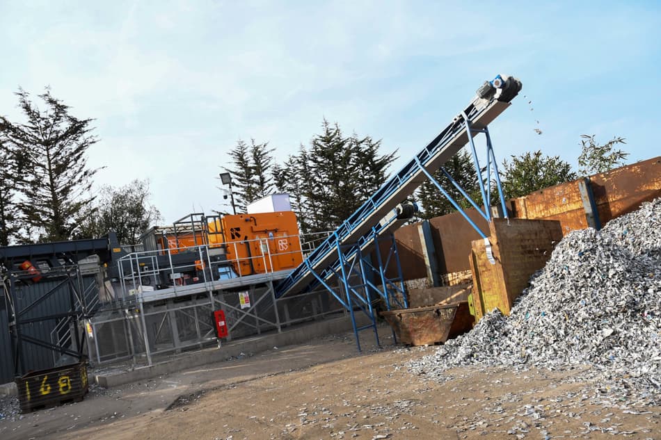 The X-TRACT unit has enabled Benfleet to achieve 99% pure aluminium scrap