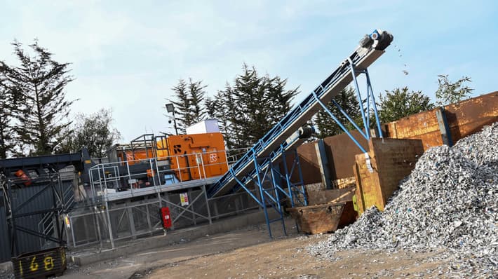 The X-TRACT unit has enabled Benfleet to achieve 99% pure aluminium scrap