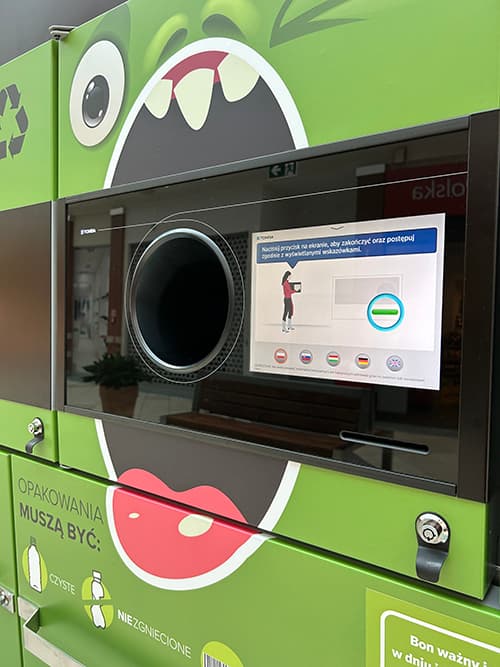 TOMRA reverse vending machine in Poland