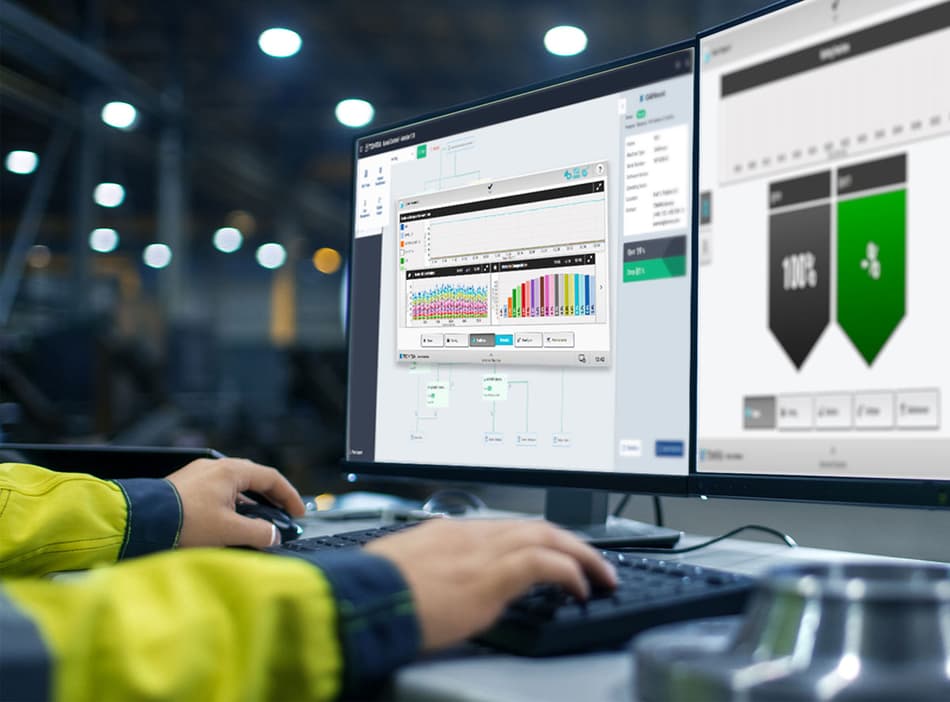 Computer screen with risk management tool