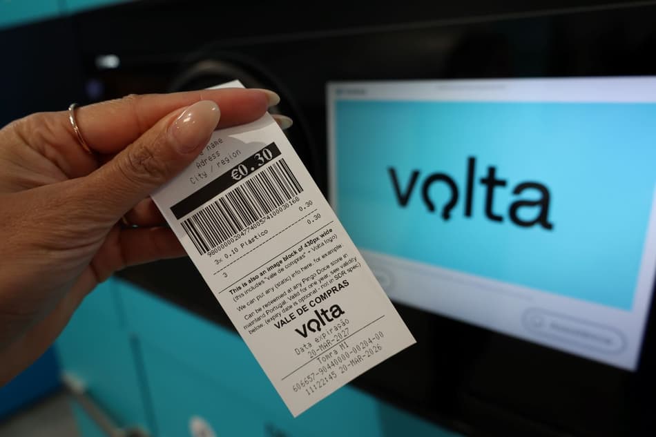Deposit return scheme receipt Portugal