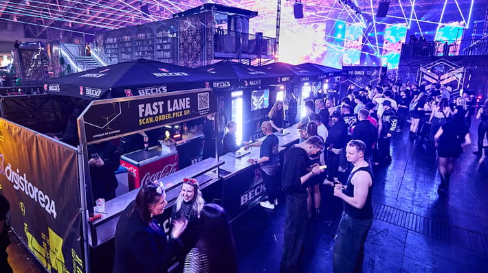 View of the bar area at Fairground Festival 2025.