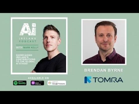 Ad for AI podcast starring Brendan Byrne