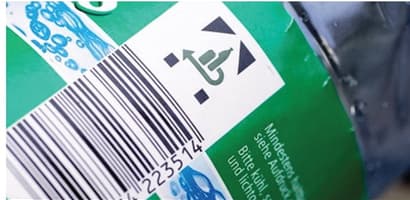German bottle identified by its barcode