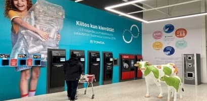 TOMRA reverse vending machines installed at K-City market