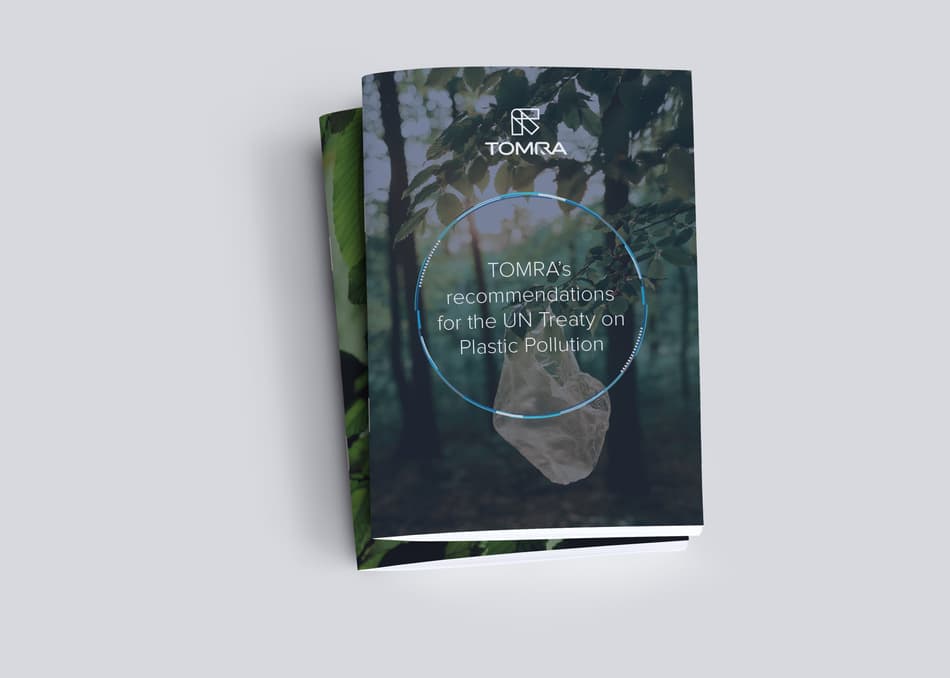 cover of TOMRA's 10 recommendations for UN Treaty on Plastic Pollution