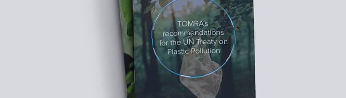 cover of TOMRA's 10 recommendations for UN Treaty on Plastic Pollution