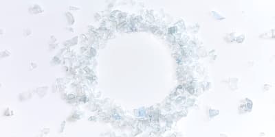 white plastic pellets