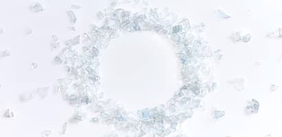 white plastic pellets