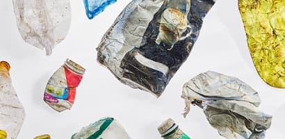 Plastic waste bottles
