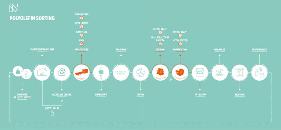 Polyolefin sorting infographic