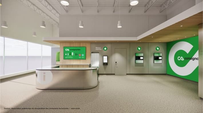 Quebec deposit return scheme redemption center
