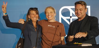 Startup competition winners from HØINE at Arendalsuka 2025 in Norway