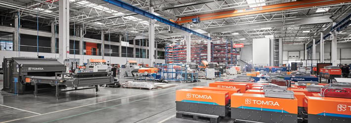 TOMRA Machines at Production plant