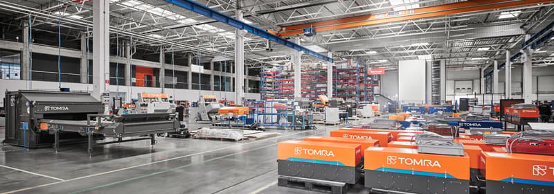 TOMRA Machines at Production plant