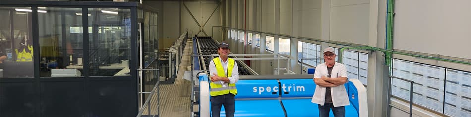 TOMRA Scpectrim machine at Abellafruits in Spain