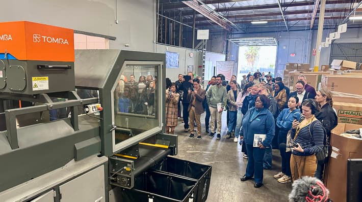 TOMRA Textiles demo at Homeboy Threads in Los Angeles