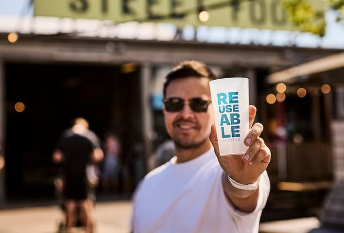 كوب Aarhus القابل لإعادة الاستخدام
