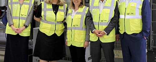 Representatives of OMV, Borealis and TOMRA