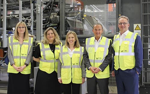 Representatives of OMV, Borealis and TOMRA