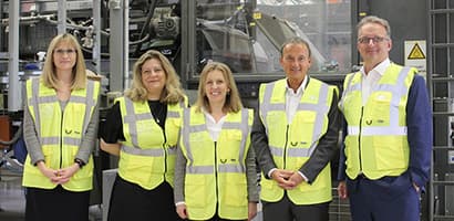 Representatives of OMV, Borealis and TOMRA