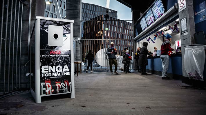 TOMRA Reuse event solution for reusable cups at Intility Arena in Oslo