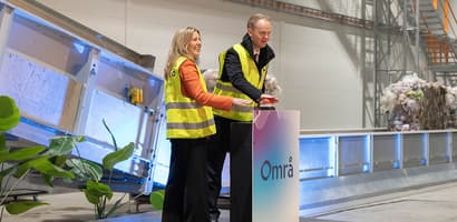 Tove Andersen at Områ facility opening