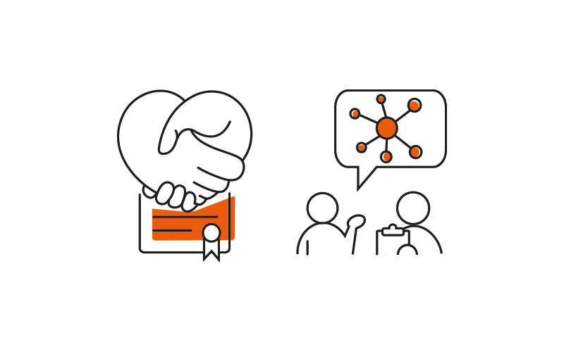Select a provider and define roles graphic