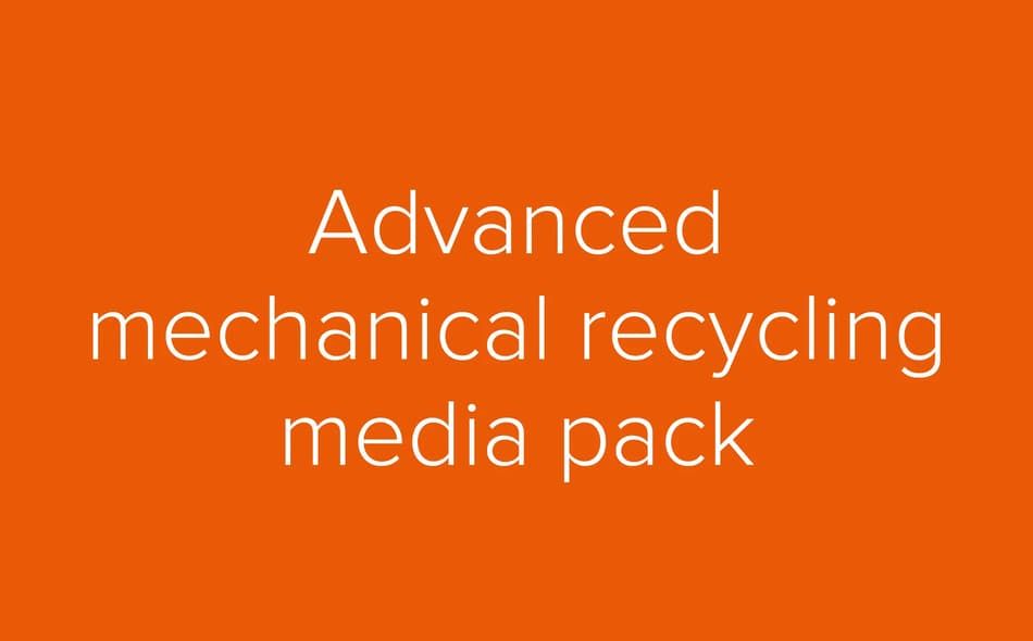 Media pack for advanced mechanical recycling