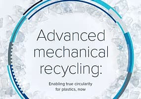 Titulní strana prohlášení Pokročilá mechanická recyklace