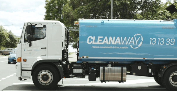 New South Wales deposit return scheme Cleanaway collection truck