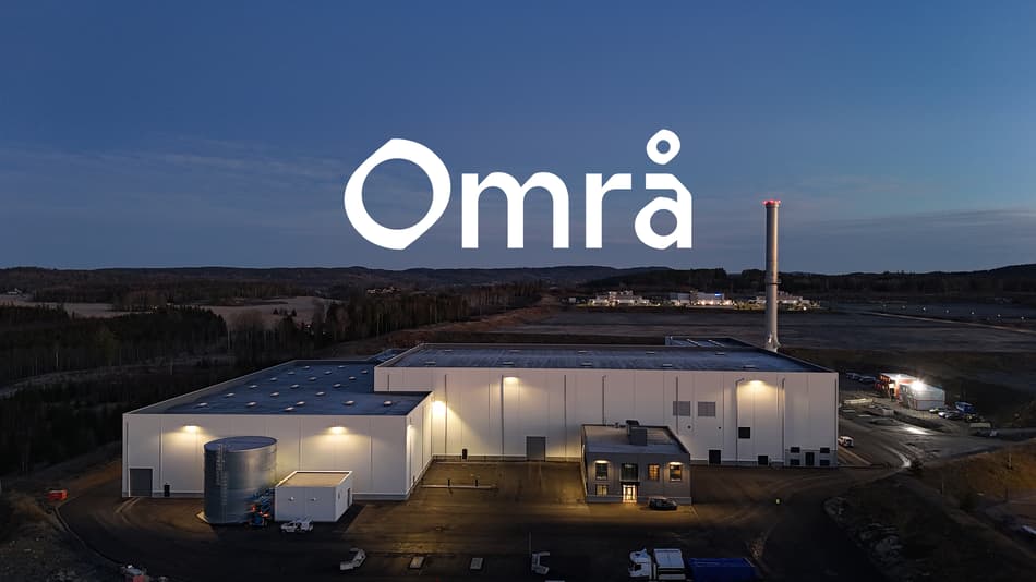 Områ plastic sorting facility in Norway