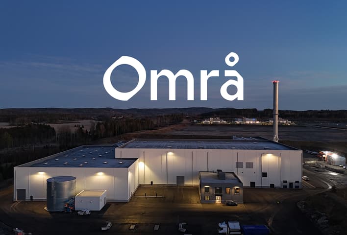 Områ plastic sorting facility in Norway