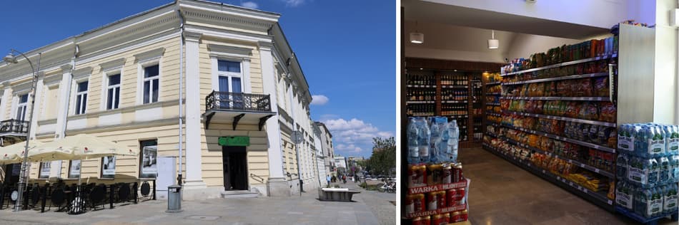 From modern supermarkets to historic city shops