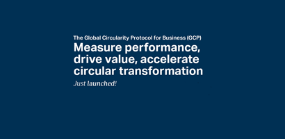 GCP launch thumbnail with text "measure performance, drive value, accelerate circular transformation"