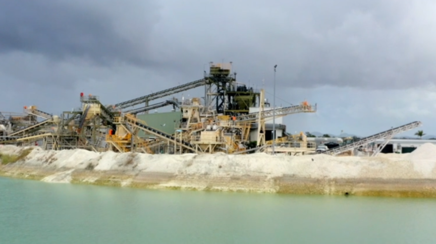 Industrial mineral facility