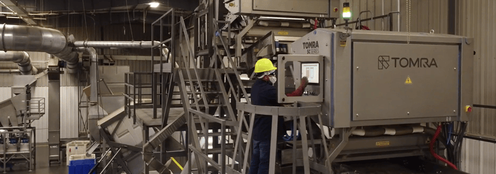 A TOMRA 5C sorting walnuts at Omega Walnut in California
