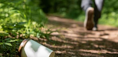 Plastic littering in nature