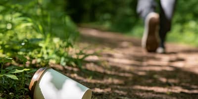 Plastic littering in nature