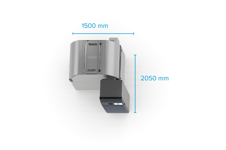 T9 Bottle with EasyPac ACROSS 1 compactor
